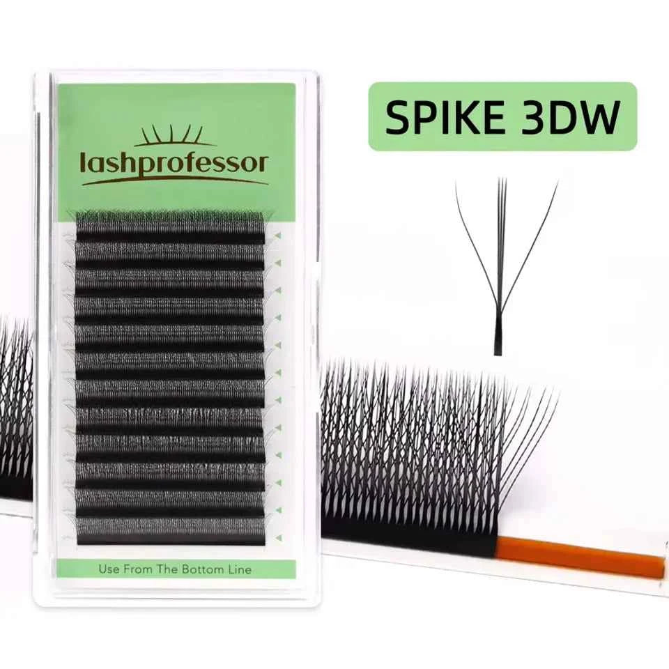 Lashprofessor 3D Spike Lashes - YY Shaped Faux Mink Premade Volume Fans for Luscious, Fairy-Like Eyes