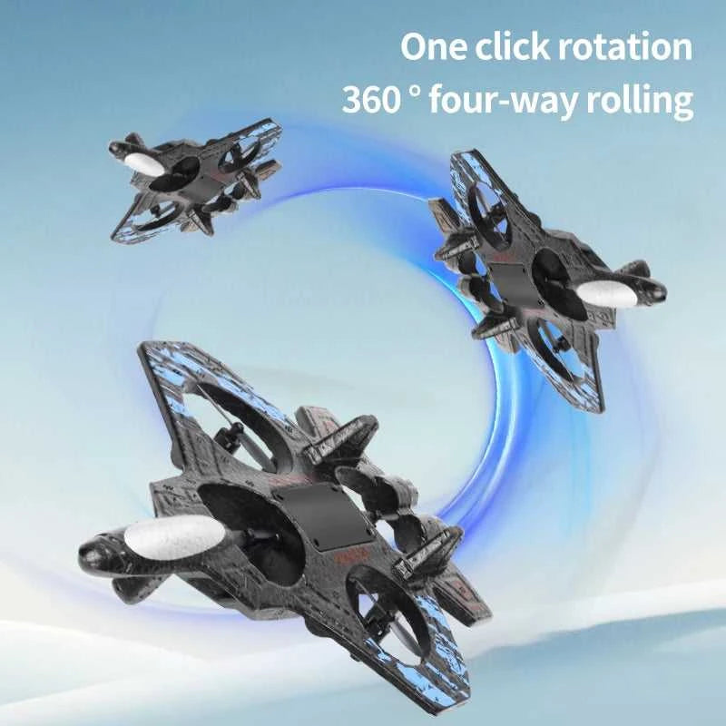 2.4G remote control fighter electric foam glider stunt tumbling UAV hovering helicopter with LED colorful lights aircraft model The jack market .AU The jack market .AU Drones $ 71 14:173