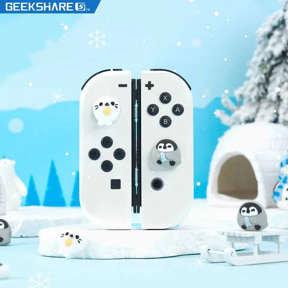 Penguin Jellyfish Silicone Thumb Stick Grip Cap Joystick Cover For Switch NS Oled/Lite Joy-con Controller Soft Protector Case The jack market .AU The jack market .AU Accessories Electronics $ 51 14:193#One Pack