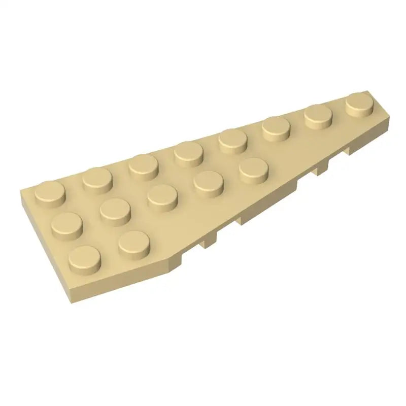 Gobricks 10PCS Parts Wedge Plate Bricks 8x3 Right Compatible with 50304 Toys Building Blocks Assembles Technical Model Adult MOC