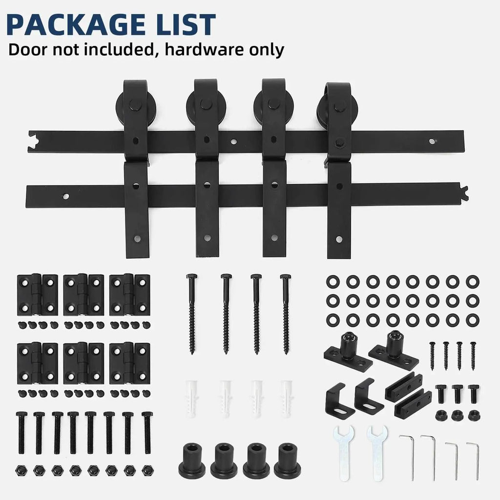 Heavy Duty Bi-Folding Sliding Barn Door Hardware Kit Quiet Side-Mounted Roller – 2/4 Bifold Doors For Closet Laundry Bedroom The jack market .AU The jack market .AU Home $ 131 14:365458#52in for 4 Doors;200007763:201336106