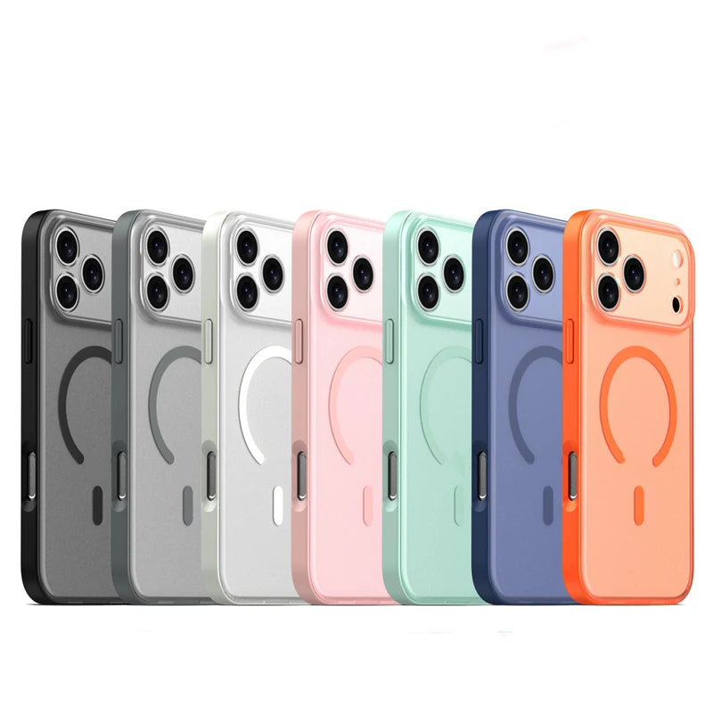 Frosted Translucent MagSafe Matte Case for iPhone 17 | Sleek Design & Wireless Charging