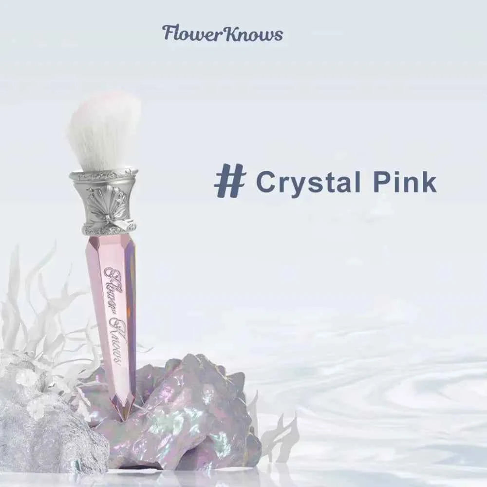 Flower KnowShell Jewel Butterfly Blush Brush - Cloud-Shaped Angled Bristles for Flawless Application