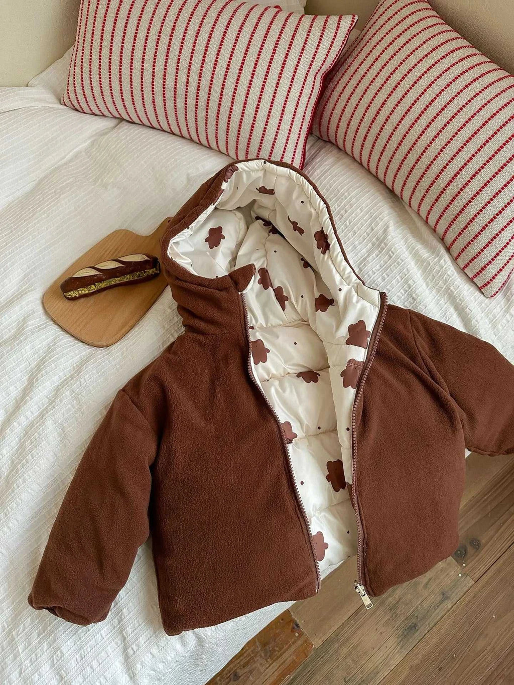 New Double-sided Down Cotton Jacket with Hooded Jacket for Children's Thickened Plush Children's Short Jacket The jack market .AU The jack market .AU Mum & Kids: Essential Products for Every Family $ 52 14:771#1;200000463:200004188