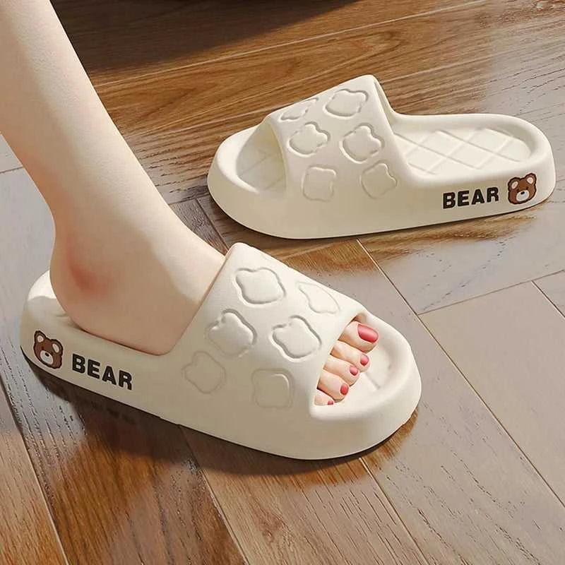 Evshine Women Flat slippers Women Shoes EVA Bathroom Slippers Summer Cartoon Bear Slippers Outdoor Casual Soft Beach Slippers The jack market .AU The jack market .AU Step Up Your Style: Trendy Shoes for Every Occasion! $ 60 14:9859092#White;200000124:200000337#42-43;200007763:201336100