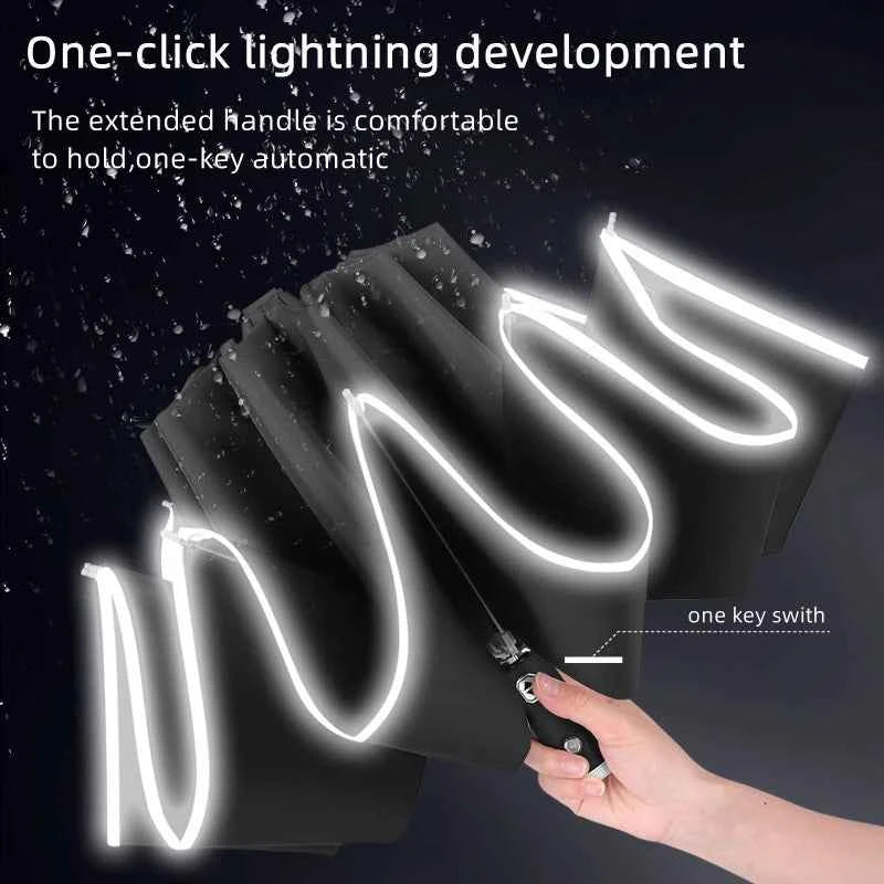 Car Led Light Umbrella Automatic Folding Windproof Sunshade Umbrella for Volvo XC60 S90 XC90 S60 XC40 V60 V90 Volvo Accessories