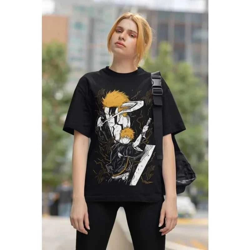 Bleach Ichigo T-Shirt Kurosaki Moon Kawai Anime Manga Black Tshirt Tee ALL SIZES The jack market .AU The jack market .AU Men Fashion $ 39 14:193;5:200000991