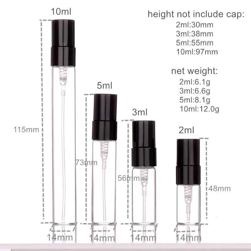 Gold Bottles Set - 3ml (750pcs), 5ml (375pcs), 10ml (100pcs) - Perfect for Crafting & Storage