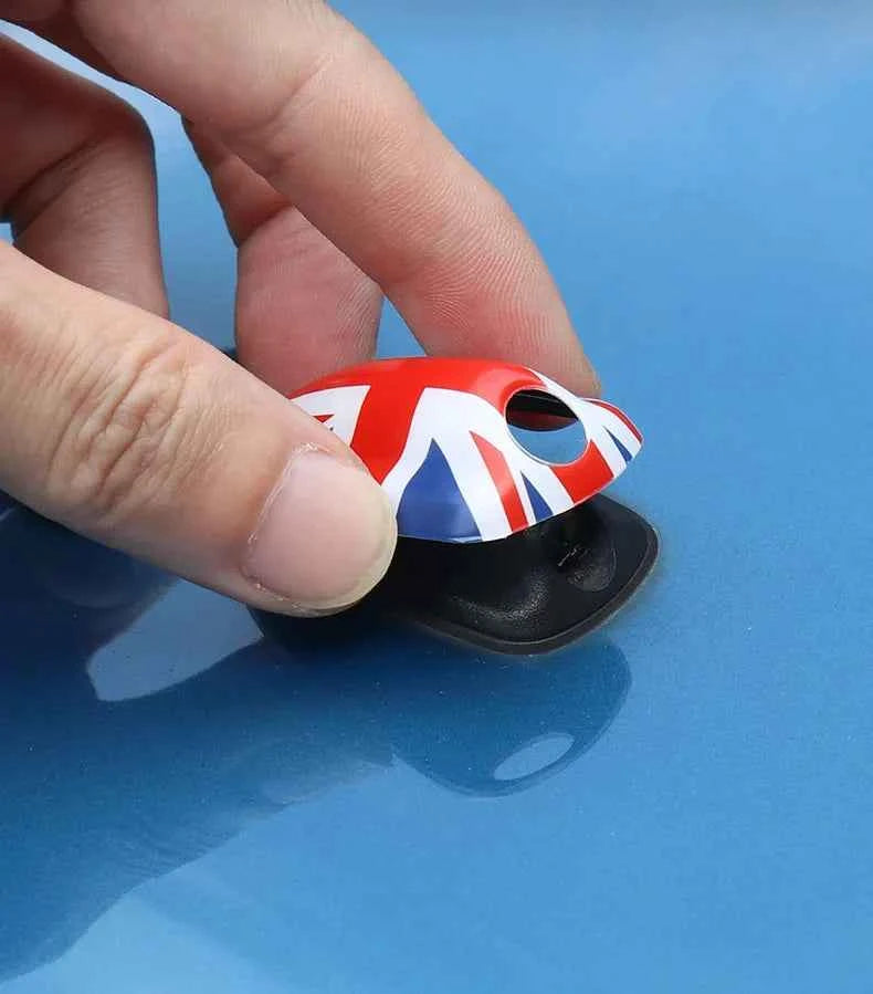 MINI Cooper Union Jack Wiper Nozzle Cover - Stylish Water Spray Accessory for F54 F55 F56 F57 F60 (2015-2022)