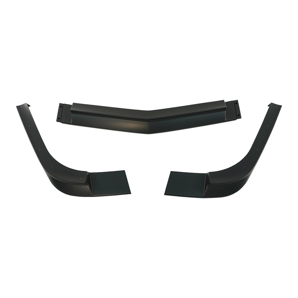 For Chevrolet Corvette C5 1997-2004 3PCS Front Bumper Lip Splitter Body Kit Glossy Black Carbon Fiber Style Car Accessories