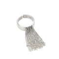 Vintage Stainless Steel Tassel Chain Ring for Women Trendy Elegant Charm Creative Unique Design Personality Ring Party Jewelry The jack market .AU The jack market .AU Jewellery & Chains $ 51 200000783:350853