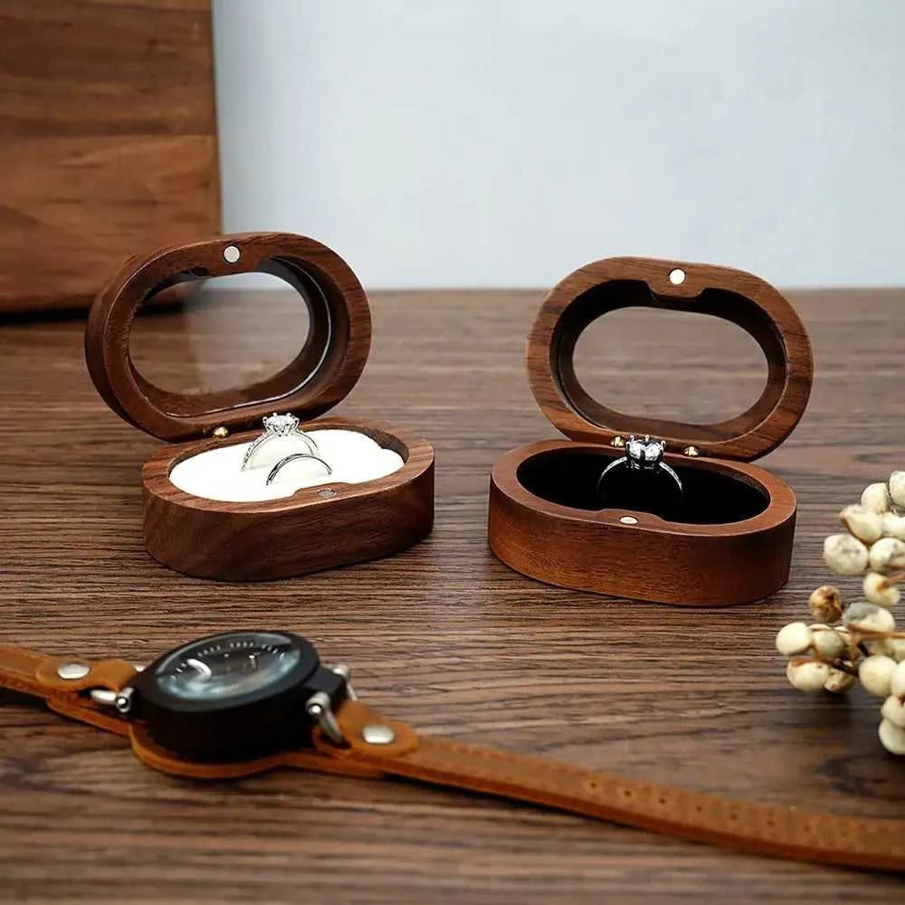 Retro Oval Wooden Jewelry Box Lover Ring Display Box Engagement Wedding Couples Ring Storage Holder Love Gift The jack market .AU The jack market .AU Jewellery & Chains $ 51 14:29#black;5:200004182#Double