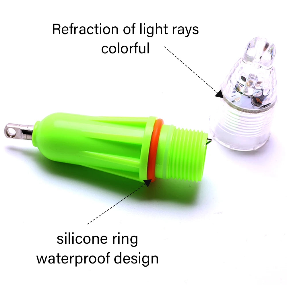 1 pc new night underwater fishing light, LED strong light fishing light, mini lure light, fishing gear supplies