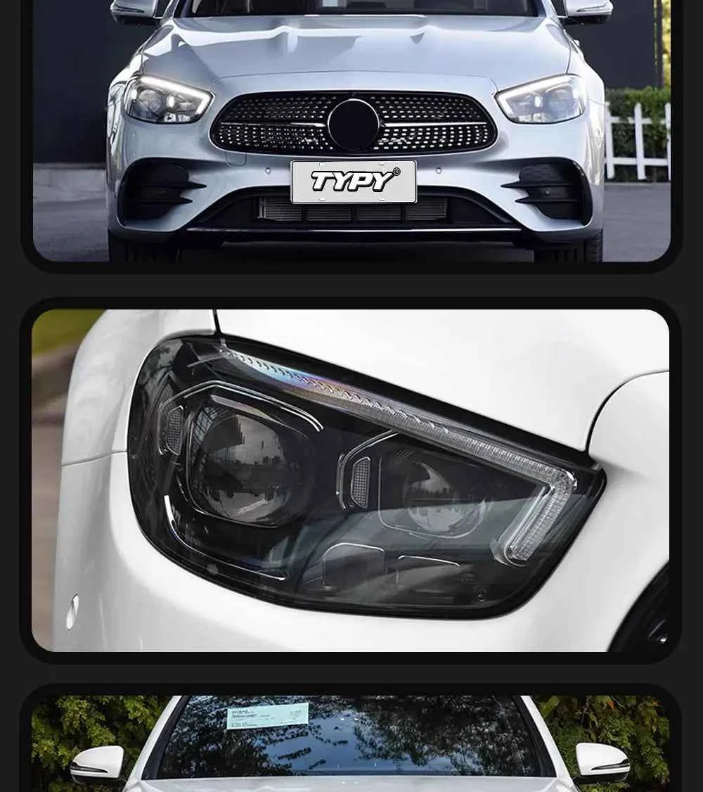 TYPY Car Lights For Benz E-Class W213 Headlights 2016-2023 LED Lamps Daytime Running Lights Dynamic Turn Signal Auto Accessories