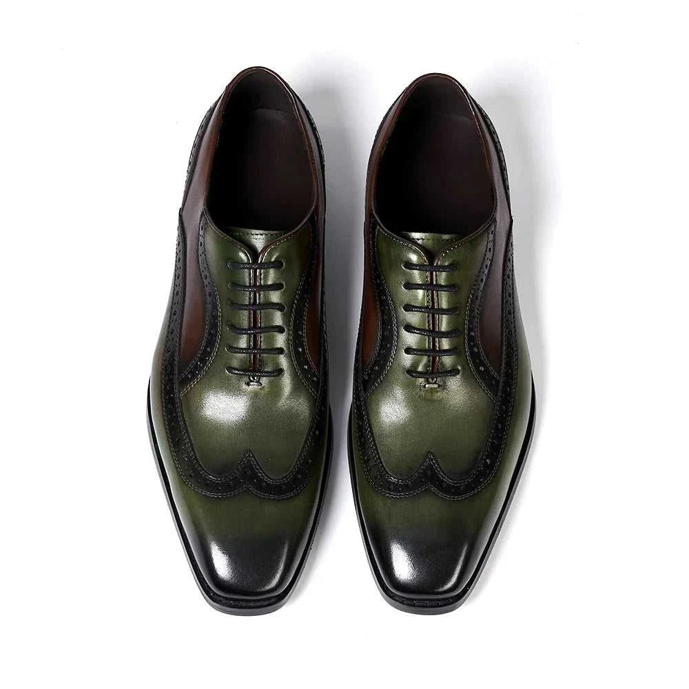 Luxury Italian Men's Oxfords Genuine Leather Brogue Wingtip Wedding Party Dress Shoes for Men Classic Lace-Up Office Formal Shoe The jack market .AU The jack market .AU Step Up Your Style: Trendy Shoes for Every Occasion! $ 130 14:175#Green;200000124:200000288#US 7.5