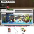Fish tank household aquarium living room desktop ecological circulation tank filter oxygenation integrated tank with cover The jack market .AU The jack market .AU Fishing Gear $ 54 14:200006152#Large 3