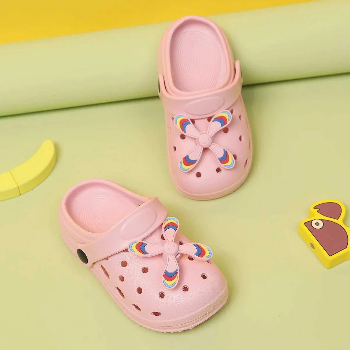 Summer Kids Home Slippers Sandals Garden Shoes Soft Anti-Slip Cute DIY Design Hole Baby Shoes Sandy Beach Boys Girls The jack market .AU The jack market .AU Mum & Kids: Essential Products for Every Family $ 25 14:173#Black;200000124:150#19-20(Inner 14cm)