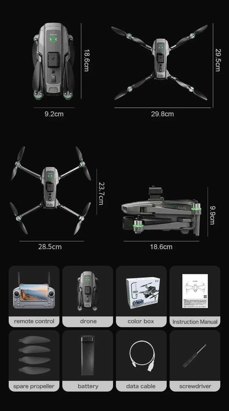 2026 Drones with a cameraoptical flow with 4.3-inch screen display brushless with airdrop drone dual lens WIFI aerial camera toy The jack market .AU The jack market .AU Drones $ 57 14:200006159#screw