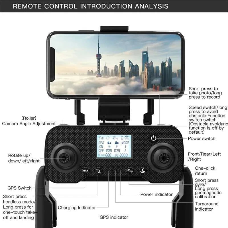 Drone GPS 8K Professional 2-Axis L200 PRO MAXHD Dual Camera 5G WIFI FPV 360° Laser Obstacle Avoidance Brushless Motor Dron The jack market .AU The jack market .AU Drones $ 176 14:29#NO-OAS
