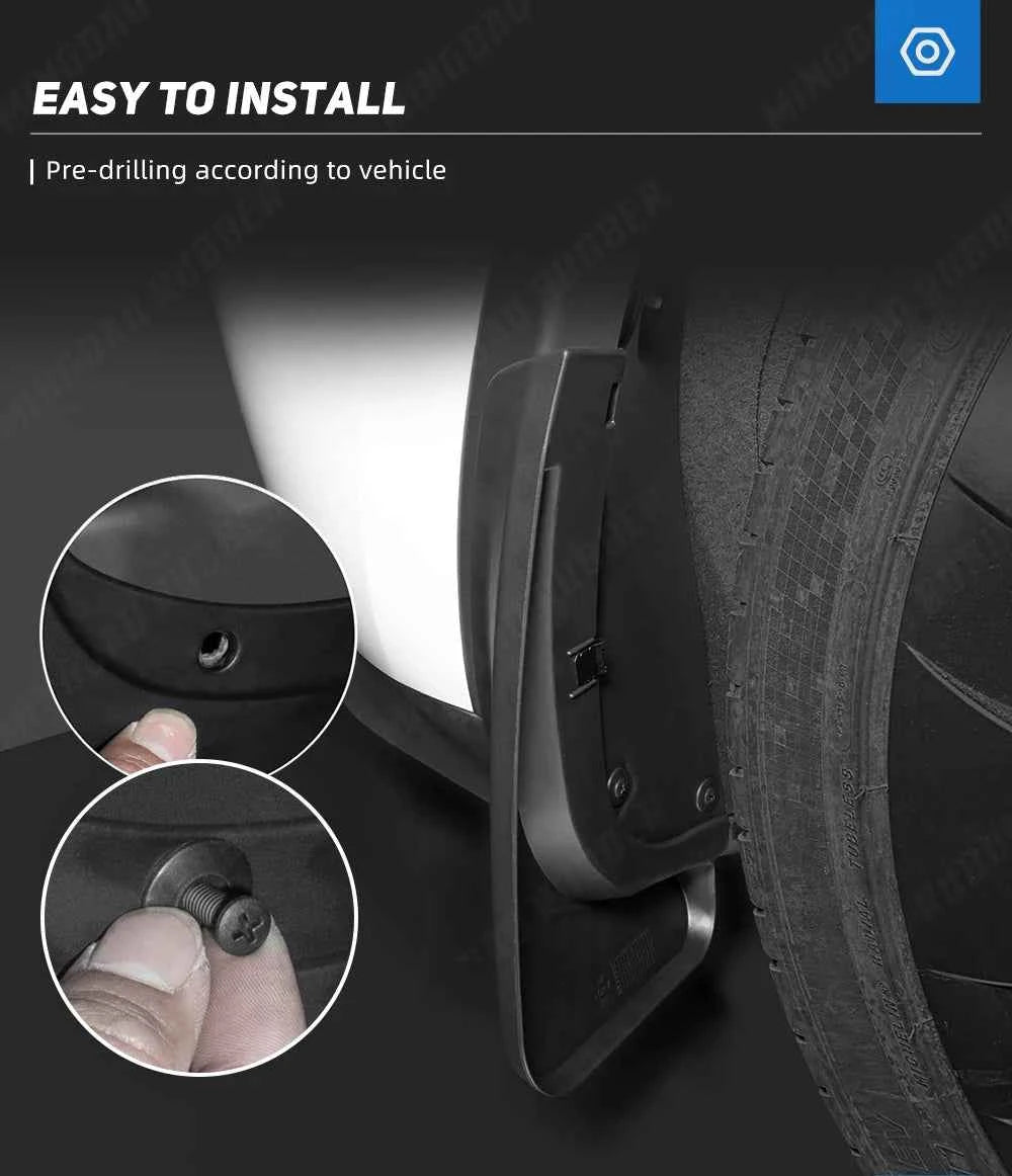 4PCS Car Mudguards for Citroen C3 Aircross 2017~2023 2018 2019 Mudflaps Fender Mud Flap Splash Guards Cover Wheel Accessories