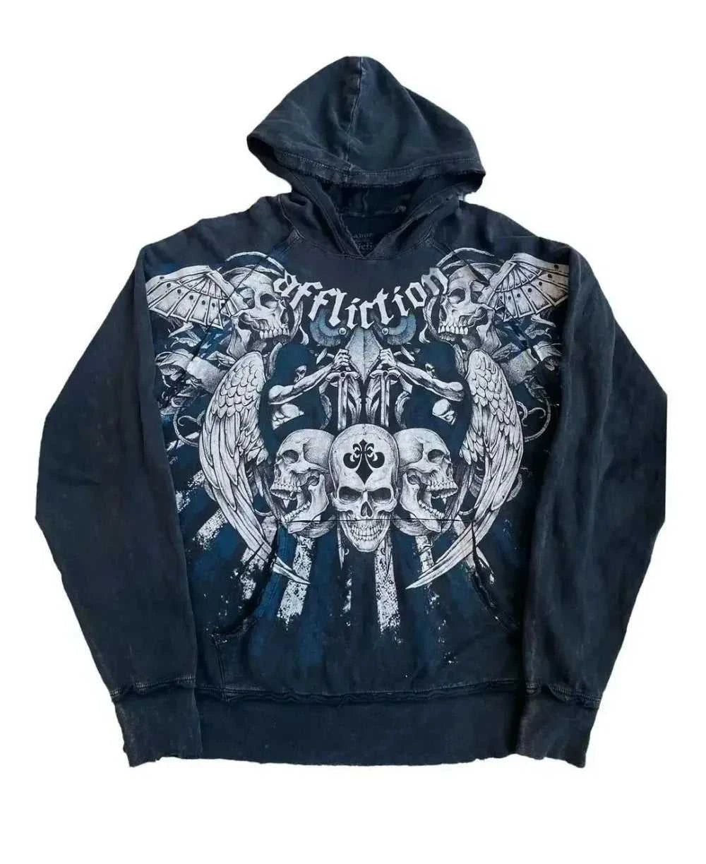 European and American fashion men's autumn horror skull print comfortable soft hooded sweatshirt outdoor street style top The jack market .AU The jack market .AU Men Fashion $ 36 14:771#QHQHJ3UMAV7S;5:200005259