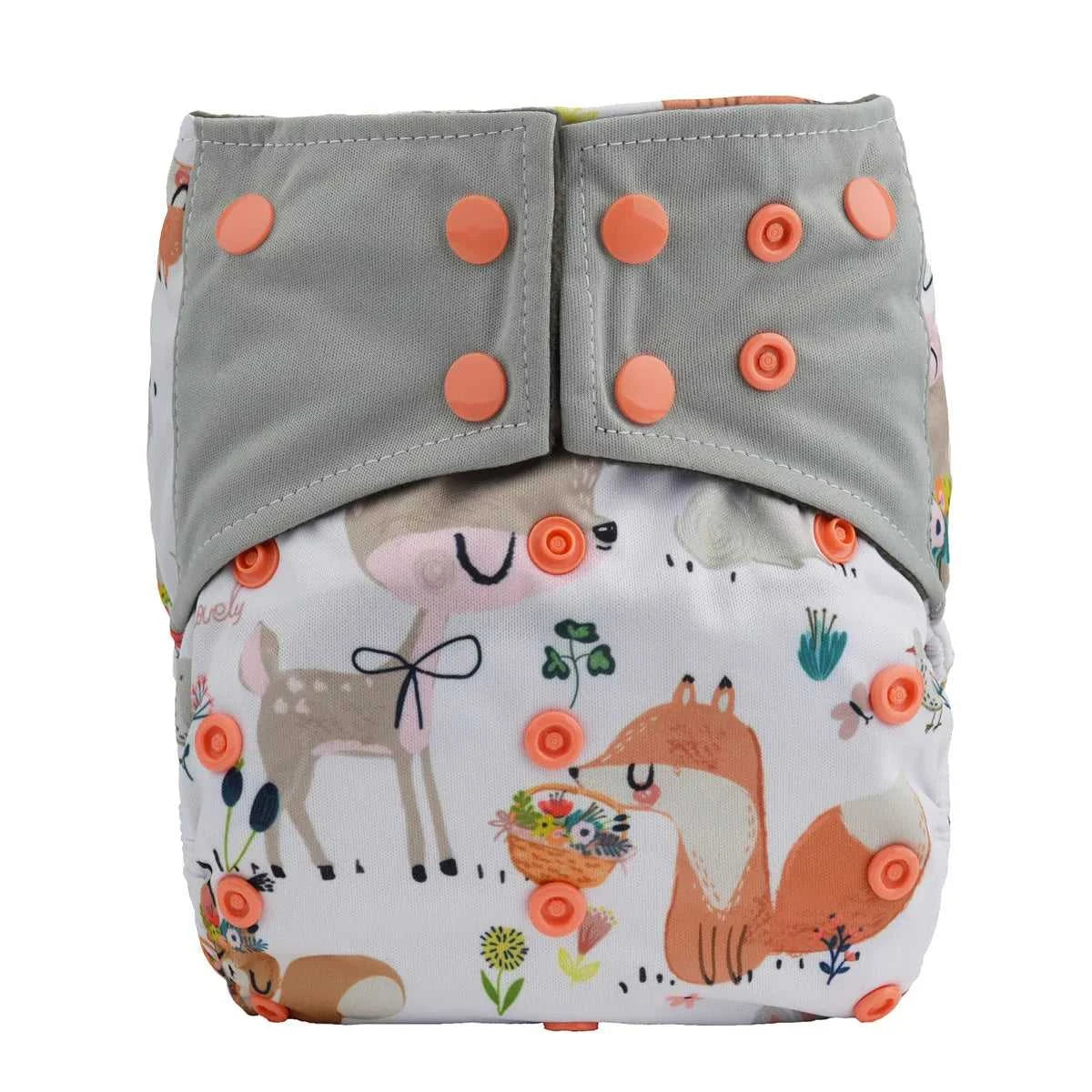1 Charcoal Bamboo Baby Cloth Diaper Nappy Washable Reusable Double Gusset 3-15kg 8-36lbs NO INSERT The jack market .AU The jack market .AU Mum & Kids: Essential Products for Every Family $ 25 14:200006155#CD58 owl