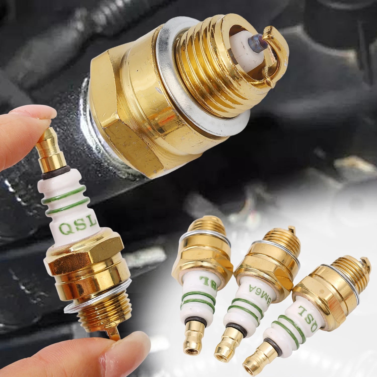 Spark Plug BM6A L7T for 2-Stroke Engine Chainsaw Lawn Mower Brush Cutter Garden Tools Small Engine Spark Plug Replacement Part