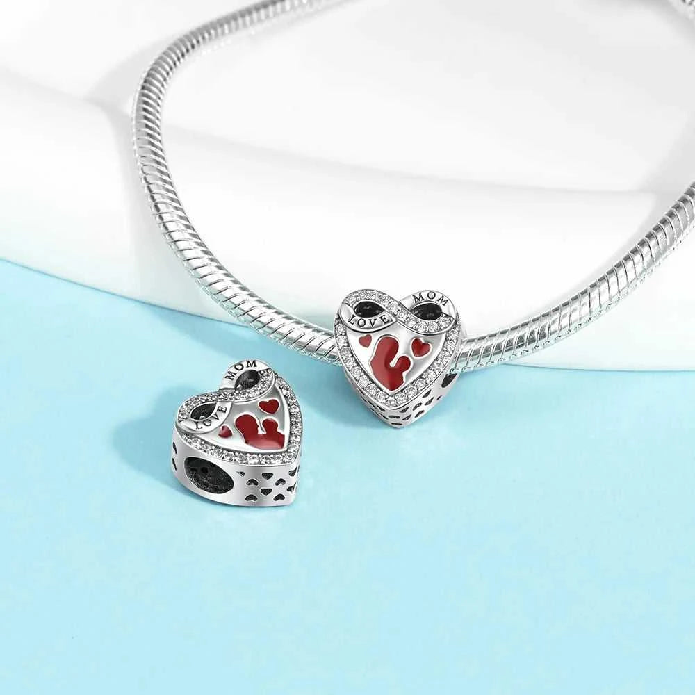 1 Pcs 925 Sterling Silver Family Jewelry Mother And Daughter Diy Pendant, Suitable For Women's Bracelets DIY Making jewelry The jack market .AU The jack market .AU Jewellery & Chains $ 50 14:202619806#S925