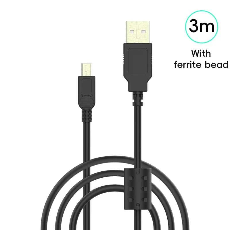 1m/2m/3m Mini-B 5Pin USB Cable Fast Charging & Data Sync Cord for PSP1000/2000/3000 NDSi PS3 Wii U Pro Controller The jack market .AU The jack market .AU Accessories Electronics $ 48 14:193#1M