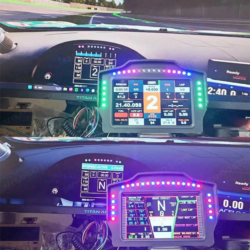 PC Simracing Games 7 inch Multi-functional Instrument Speed Display Dashboard for MOZA FANATEC Simagic Logitech G29 Accessories The jack market .AU The jack market .AU Accessories Electronics $ 217 14:193#WK 7inch Meter