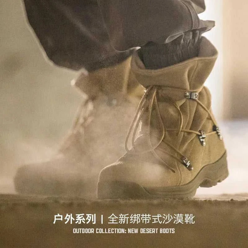 Maden Men's Vintage High-top Desert Boots Outdoor Cowboy Boots Indestructible Work Shoes Winter Safety Shoes The jack market .AU The jack market .AU Step Up Your Style: Trendy Shoes for Every Occasion! $ 119 14:771#Brown;200000124:200000898