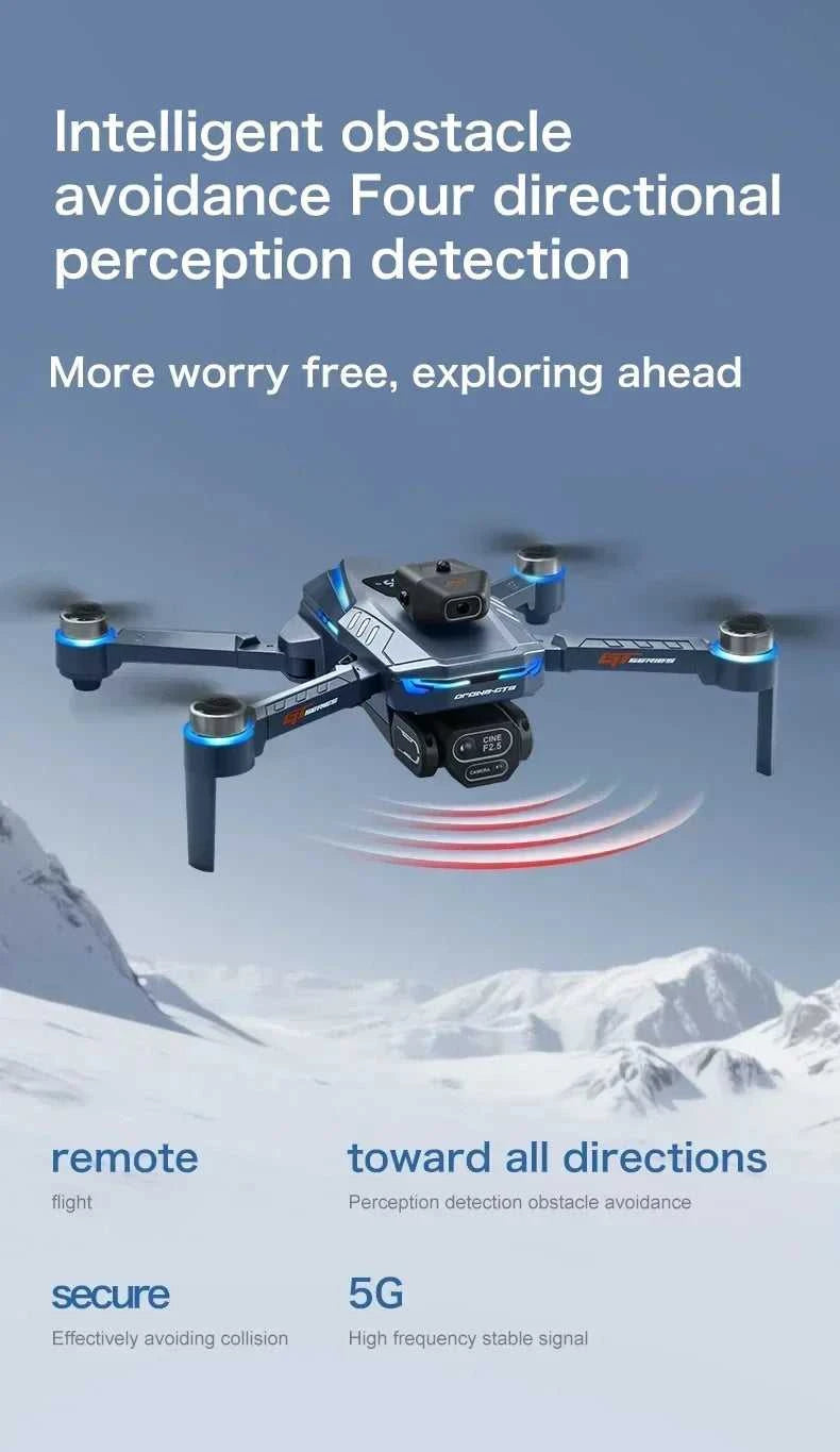 Drone 4K HD GT8 Camera Obstacle Avoidance Aerial Photography Brushless Drone with Screen Foldable RC Drone Quadcopter RTF The jack market .AU The jack market .AU Drones $ 143 14:366#GT8-8K-blue-3B-64G