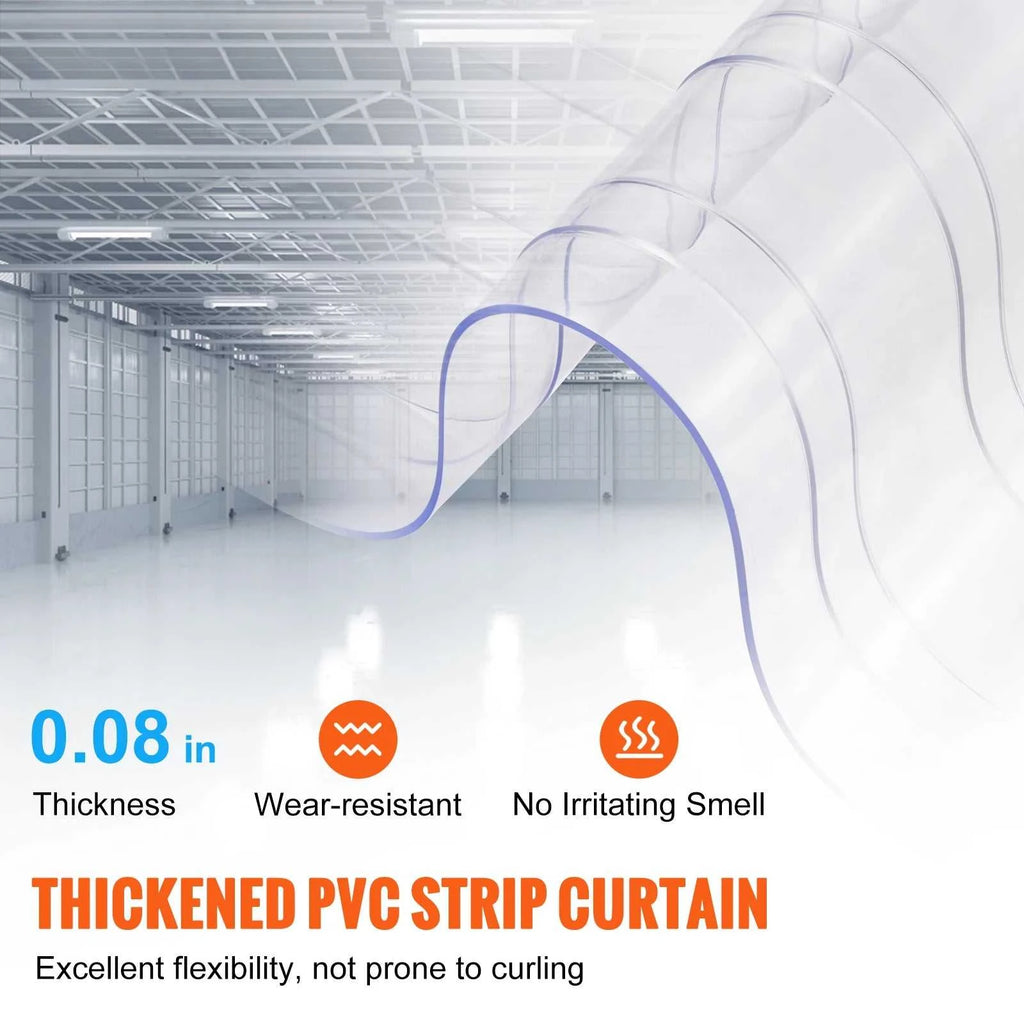 SucceBuy 150/164ft Clear Strip Curtain Ribbed Plastic Durable Door Strips PVC Bulk Roll for Warehouses Factories Supermarkets The jack market .AU The jack market .AU Home $ 163 14:173#150 ft x 8 in;200007763:201336101