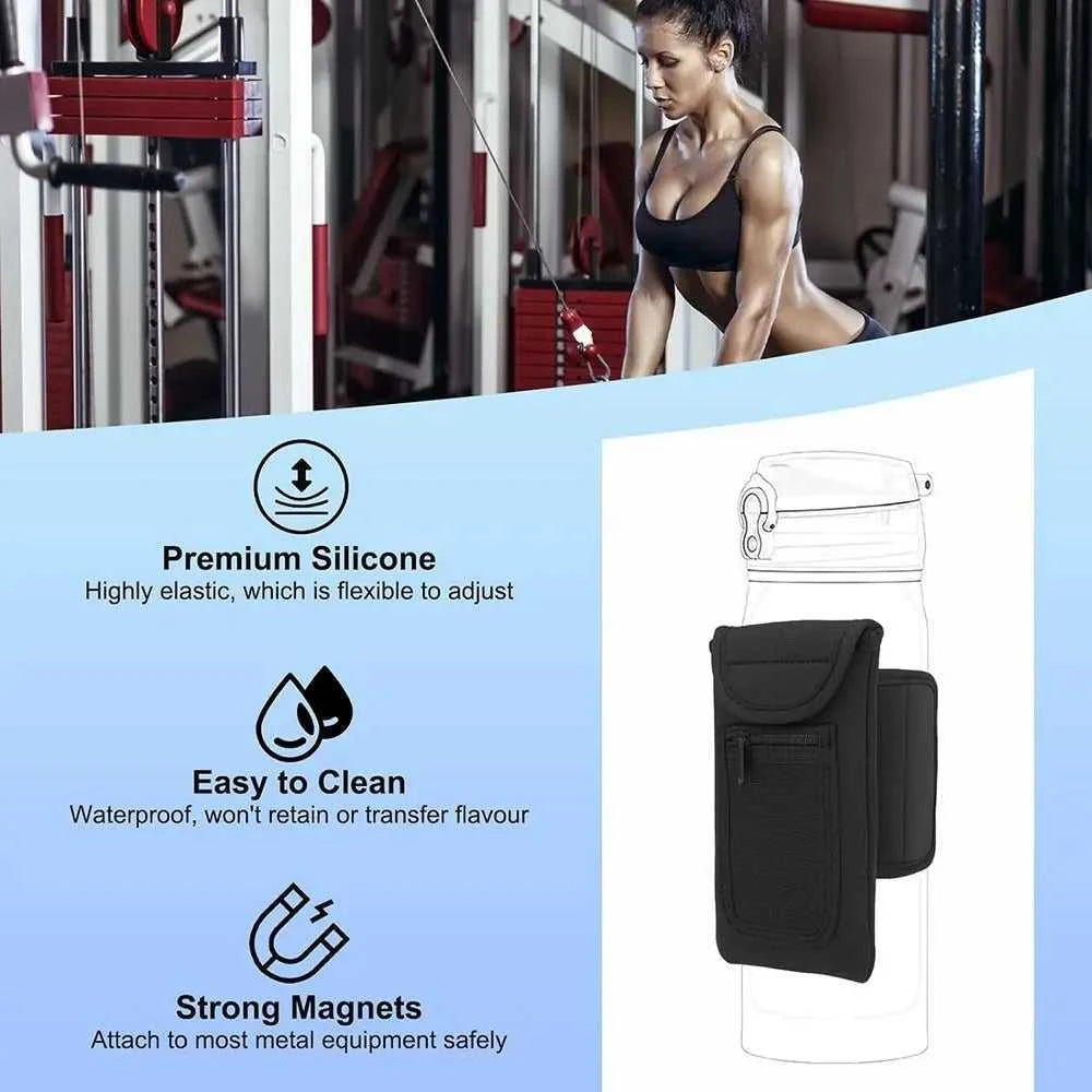 Universal Water Bottle Elastic Sleeve Reusable Gym Accessories Elastic Magnetic Gym Bag Waterproof Water Bottle Pockets The jack market .AU The jack market .AU Home $ 28 14:200661016