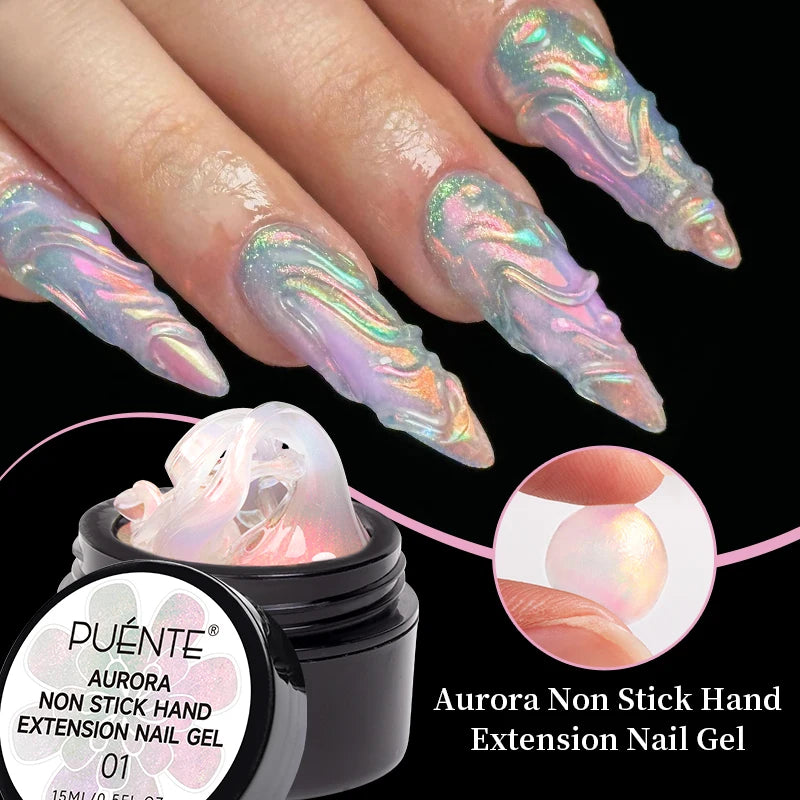PUENTE Cat Eye Magnetic Gel Nail Polish - Vibrant Starry Galaxy Effect, Soak Off UV, 7.5ML