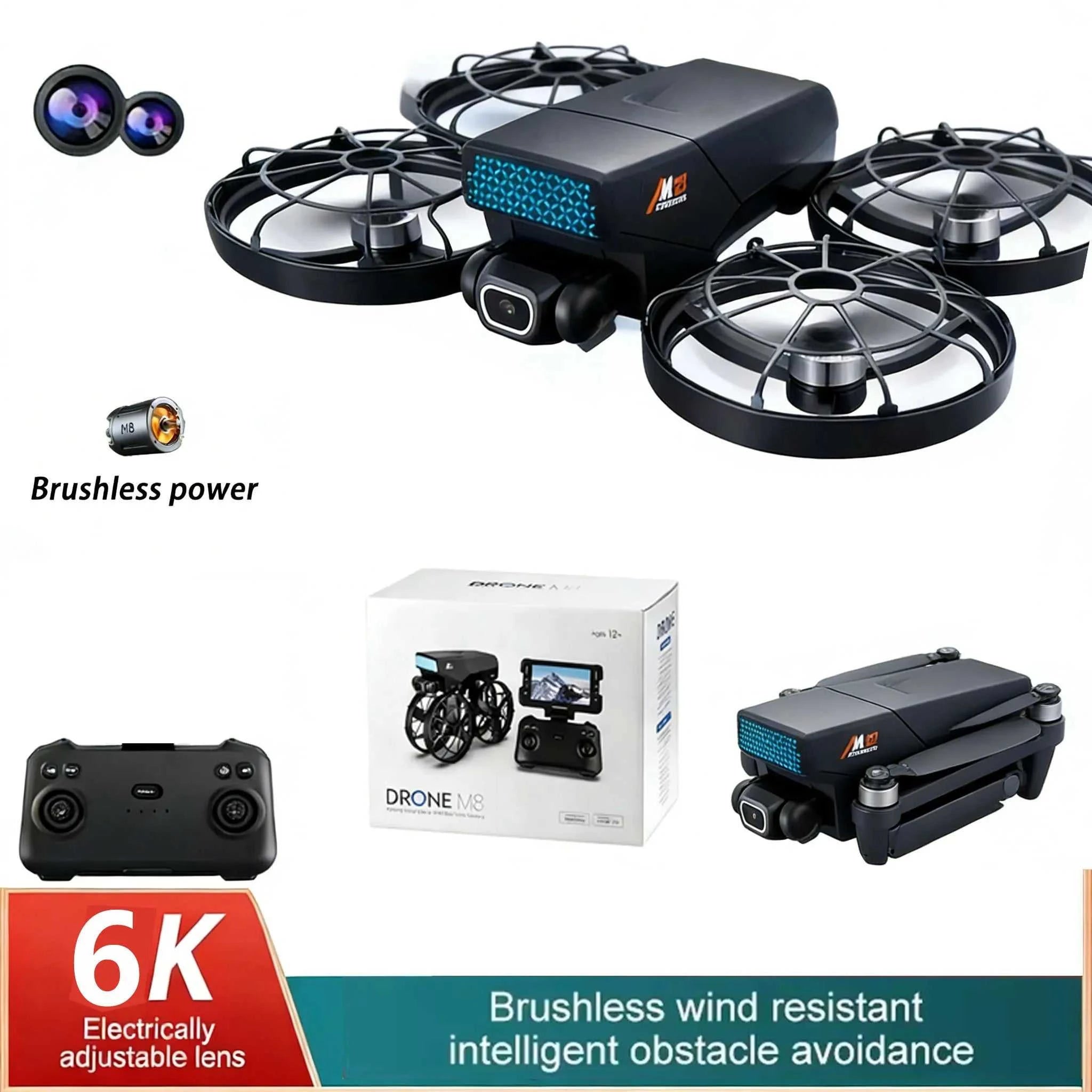 NEW Drone for Beginner with HD Camera 1080P One-Click Take Off/Landing Altitude Hold Headless Mode 360°Flip RC toy airplane The jack market .AU The jack market .AU Drones $ 128 14:193#M8 MAX 8K VR-1B