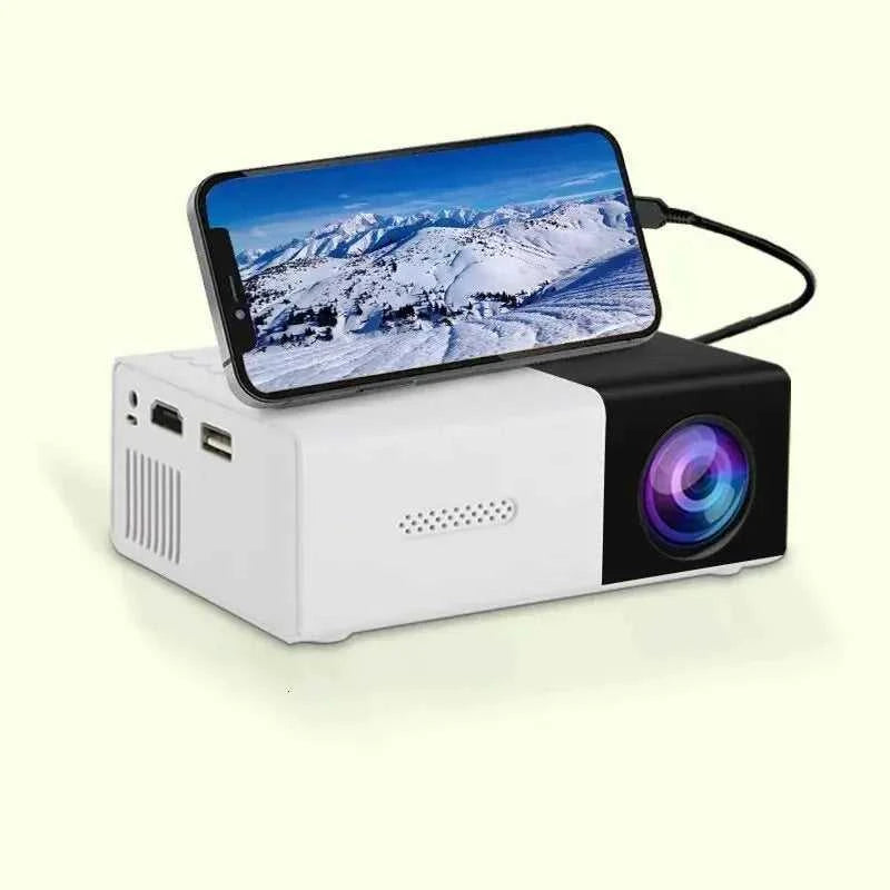 Projector for home use, mini projector for children's bedroom, portable projector, supports 4K ultra-high definition. The jack market .AU The jack market .AU Home $ 80 14:202429827#White