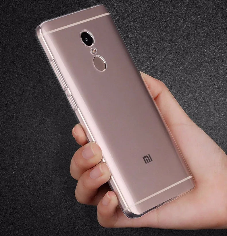 Ricestate Ultra-Thin Clear TPU Case for Xiaomi Redmi Note 4/4X - Sleek Protection with Soft Silicone Feel