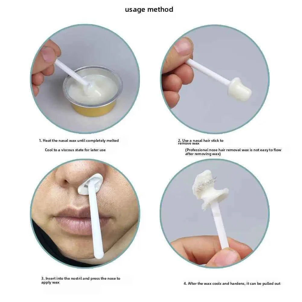 NoseBuddy Portable Wax Kit – Painless Hair Removal for Men & Women – Effortless Beauty Tool for Ear & Nose Care