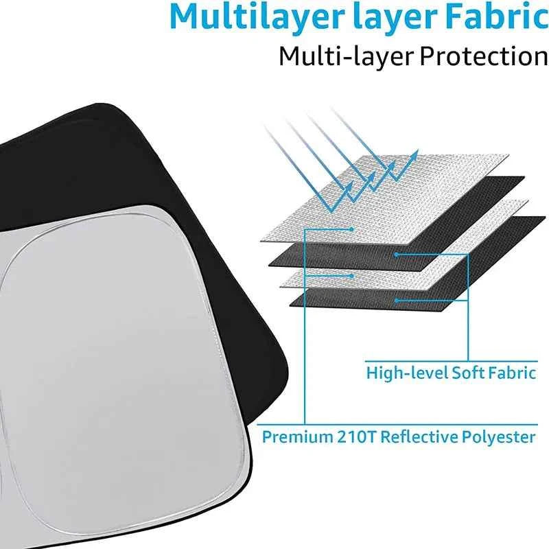 For VW Tiguan Golf Passat Jetta Touareg Car Windshield Sunshade Cover Front Window Sun Shade Visor Auto Interior  UV Protection