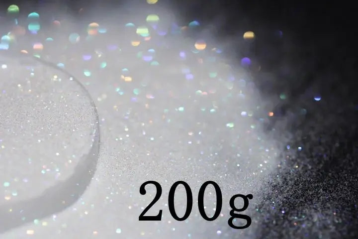 0.1mm Extra Fine Holographic White Colorful Shinning Glitter Spangle Dust for DIY lipstick,Cosmetics,Nail Art Craft Decoration