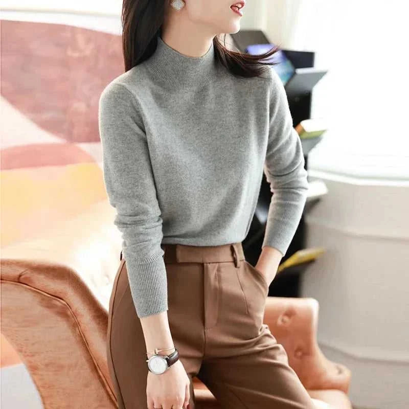Autumn Winter chic Bottom Sweaters Women Fashion Turtleneck Pullover Slim Long Sleeve Knitted Jumpers Soft Warm Pull Femme Top The jack market .AU The jack market .AU $ 60 14:173#blue;5:200003528