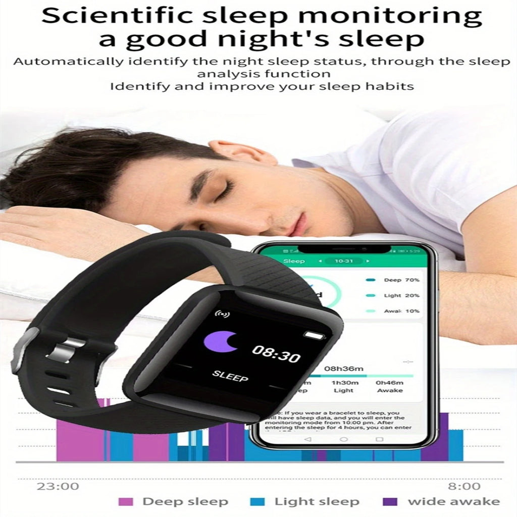 Multifunctional Smart Watch D13 for Men & Women - Bluetooth Fitness Tracker, Music Player, Sleep Monitor & Sports Bracelet