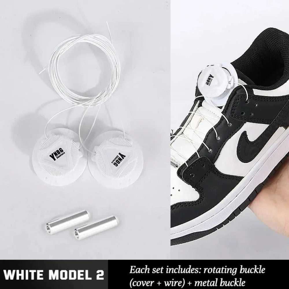 1pair Metal Wire Swivel Automatic Buckle Rope Sneaker ShoeLaces for Kids/Adult No Tie Shoe Laces Quick Lock Shoestrings Sneakers The jack market .AU The jack market .AU Step Up Your Style: Trendy Shoes for Every Occasion! $ 49 14:193#Black A Set