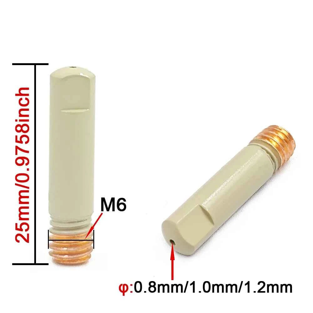 MB-15Ak 14Ak Mig Coating Protection 0.8/1.0/1.2mm Contact Tip Ceramic Nozzle Non-stick Welding Slag European Welding Accessories