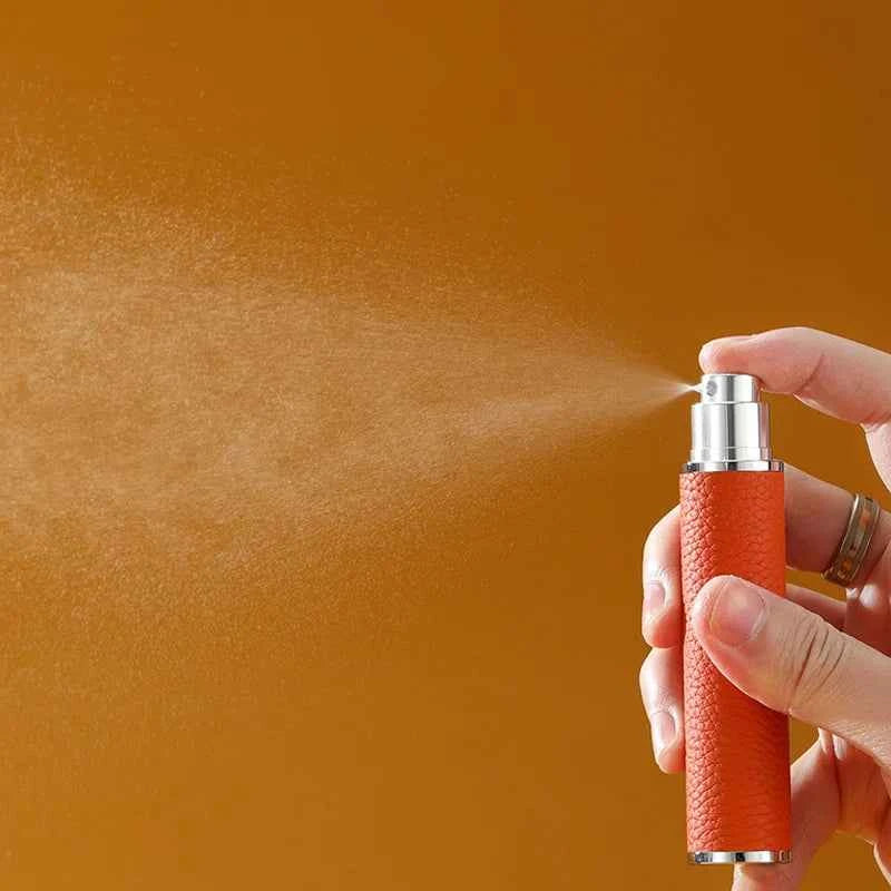 Luxia Portable Perfume Atomizer - Refillable 10ML Leather Travel Spray Bottle