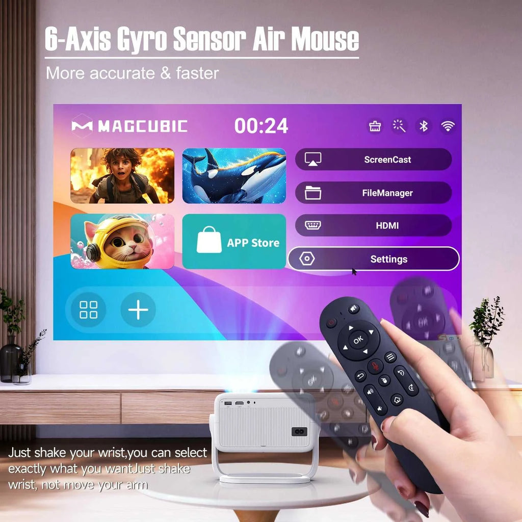 Magcubic Native 1080P 650ANSI 8K Android14 L018 Projector With Auto Keystone Correction Focus Wifi6 BT5.4 Portable Movie Outdoor The jack market .AU The jack market .AU Accessories Electronics $ 203 14:201441169#White;200007763:201336104;200009209:201447604