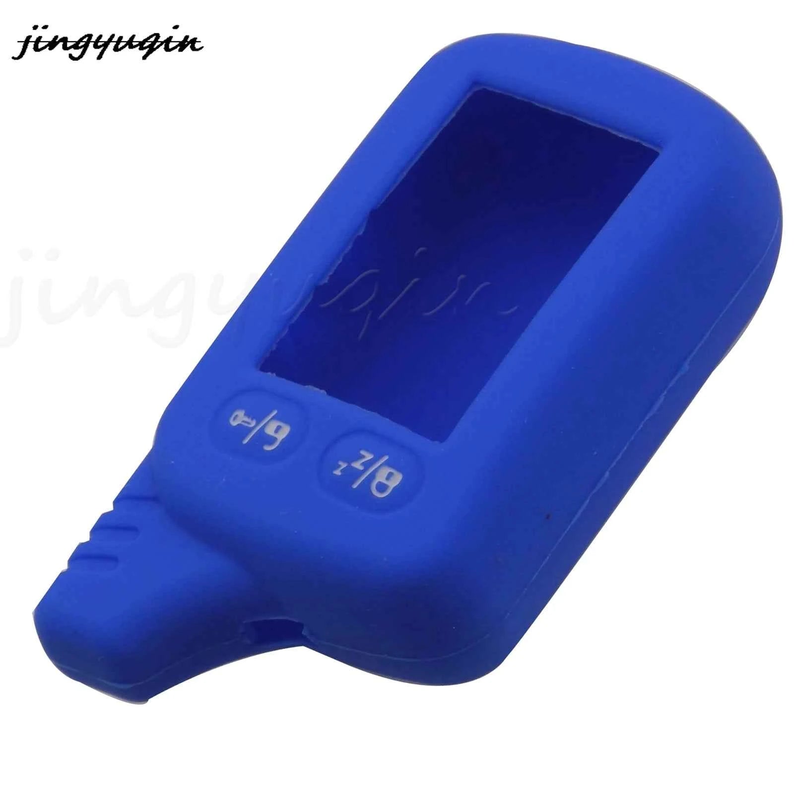 jingyuqin Silicone Key Case For Tomahawk TZ9030 TZ9020 TZ9031 TZ7010 Scher-khan Two Way Car LCD Alarm Remote Keychain Cover
