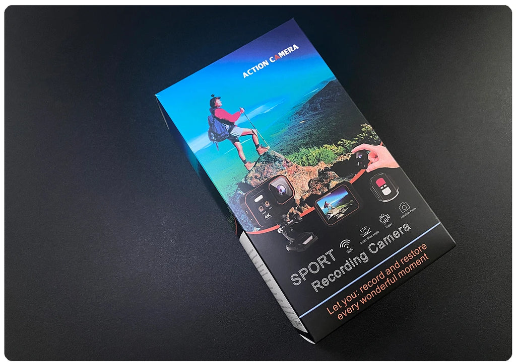 Action Camera 4K60FPS WiFi Anti-shake Action Camera With Remote Control Screen Waterproof Sport Camera drive recorder