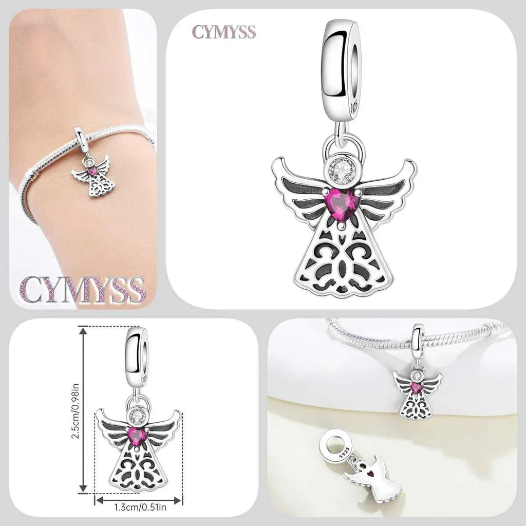 S925 Sterling Silver Charm Bead Angel Prayer Travel Memorial Pendant Fine Birthday Gift Fit Bangle Bracelet Necklace DIY Jewelry The jack market .AU The jack market .AU Jewellery & Chains $ 49 14:200004890#OTC1204